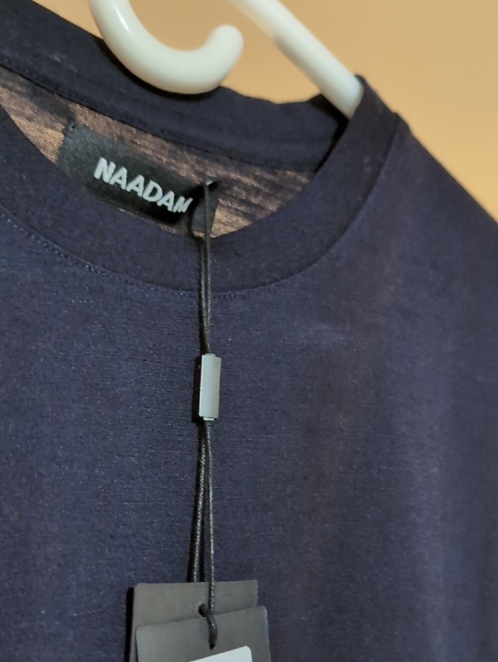 NAADAM Navy Ultralight Crewneck Long Sleeve T-Shirt NWT Size M Navy Blue